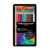 STABILO - AQUACOLOR ARTY - boite 12 crayons